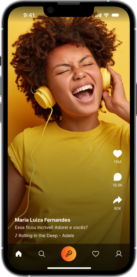 Imagem de smartphone com o app Zingen